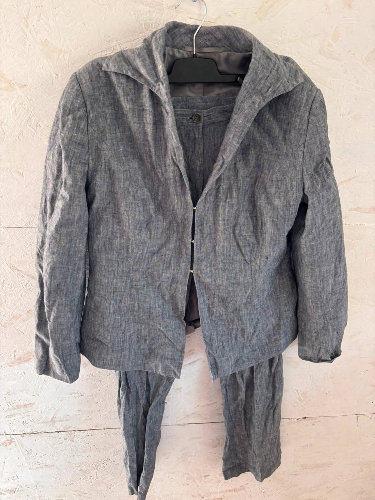 Conjunto de blazer de linho de verão Pause Café (Casaco + Calça) Tamanho 42 (L) Muito bom estado – photo 3